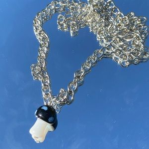 Handmade mushroom necklace!🍄